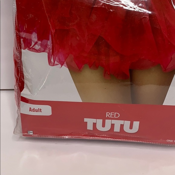 Tutu Rouge | Red Adult Tutu | One Size | Costume | Dress Up | Party Fun Skirt - Picture 3 of 6
